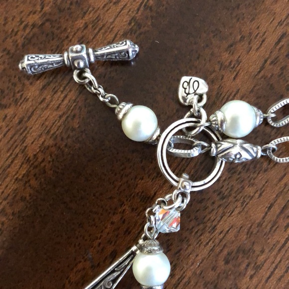 Brighton ZOE Toggle necklace and matching earrings set rare retired - Picture 8 of 13